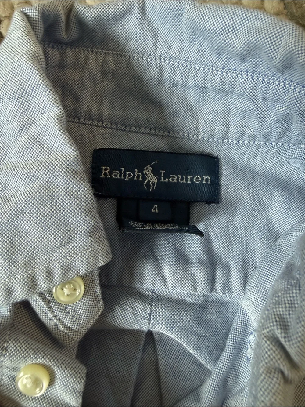 Ralph Lauren Light Blue Button-Down Oxford Shirt